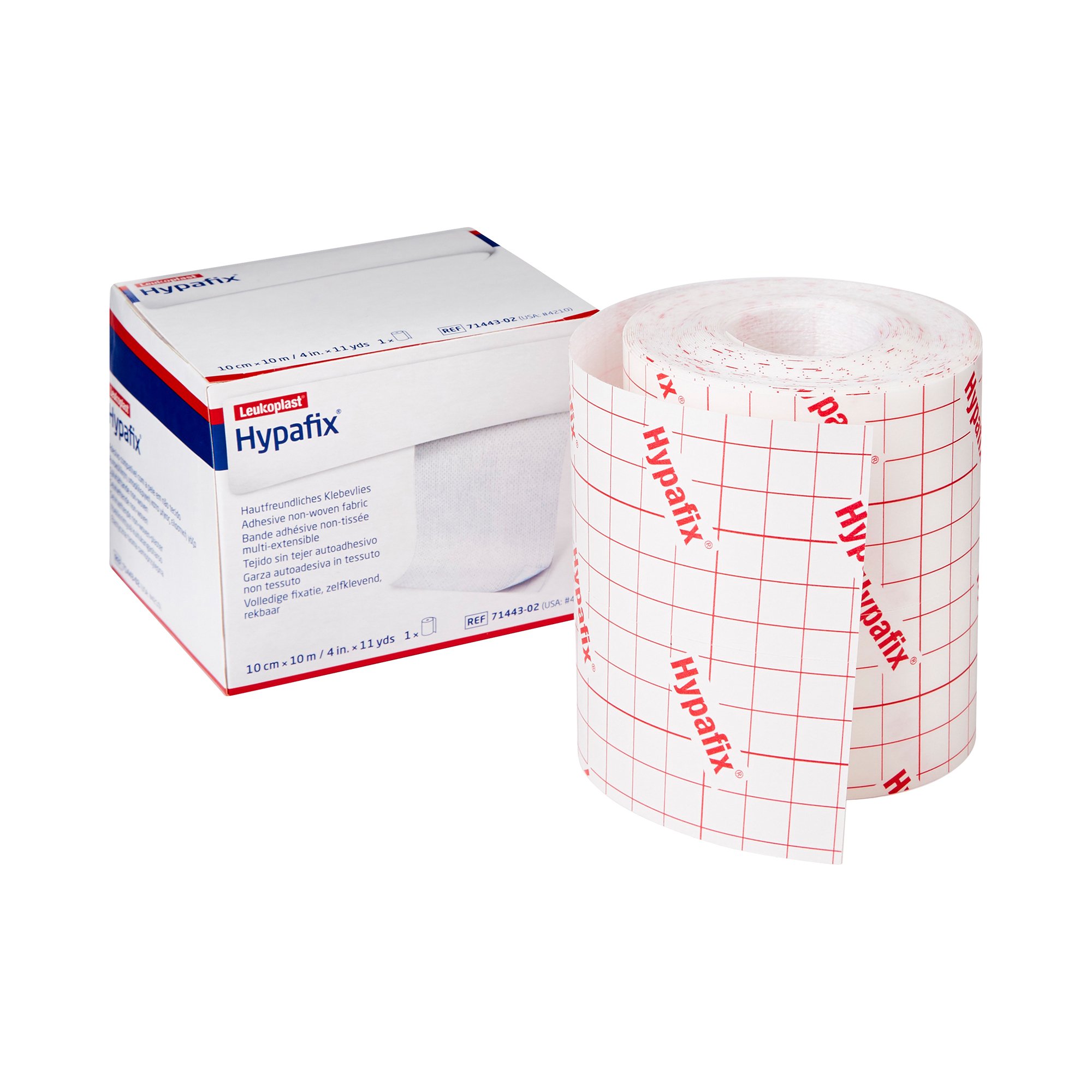 Tape Hypafix™ Dressing Retention Skin Friendly Nonwoven 4 Inch X 10 Yard White NonSterile 10cmx10cm (#71443-02) (1/RL 24/CS) by BSN Medical  ID 4210